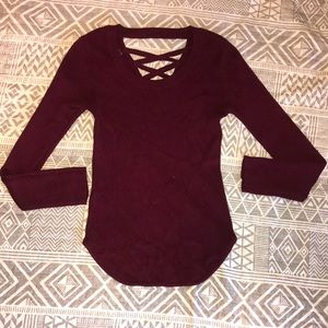 NO BO Burgundy Top